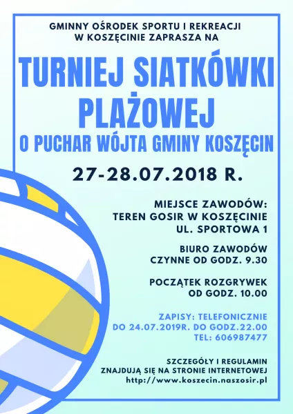Turniej  Siatkówki Plażowej o Puchar Wójta Gminy Koszęcin